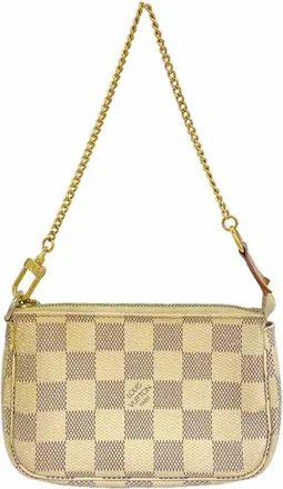 Louis Vuitton White Pouch (Pre-Owned)