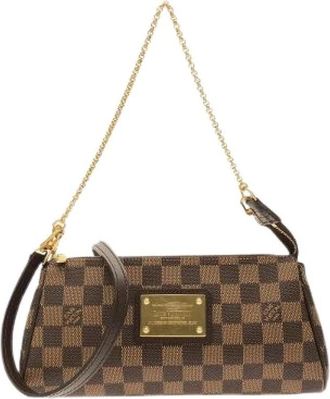 Louis Vuitton Borsa a spalla Pre-owned Damier Eva in tela rivestita - - Pre-owned - Donna - Marrone - ONE SIZE
