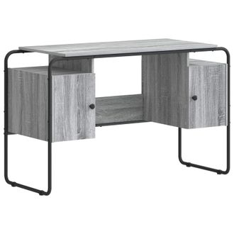 vidaXL Escritorio Con Almacenamiento Sonoma Gris 120 X 50,5 X 75,5 Cm Vidaxl