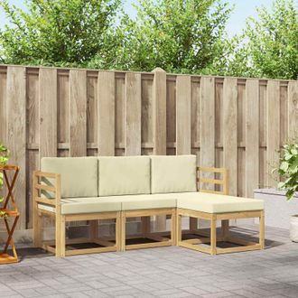 vidaXL Vidaxl Set Di Divani Da Esterno 4 Pz