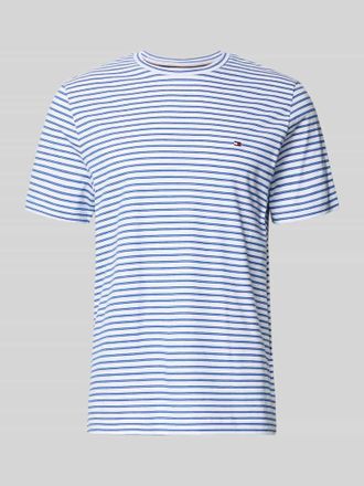 Tommy Hilfiger Regular Fit T-Shirt aus reiner Baumwolle in Bleu, Gr&ouml;&szlig;e XXL