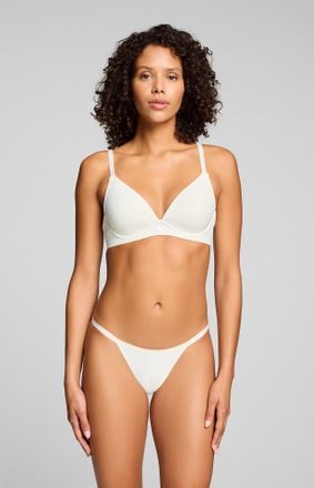 Puma B&uuml;gel-BH PUMA PUMA WOMEN MICROFIBER SOFT PADDED BRA, Damen, Gr. 75, Cup F, warm wei&szlig;, Microtouch, Obermaterial: 70% Polyamid, 30% Elasthan, BHs B&uuml;gel-