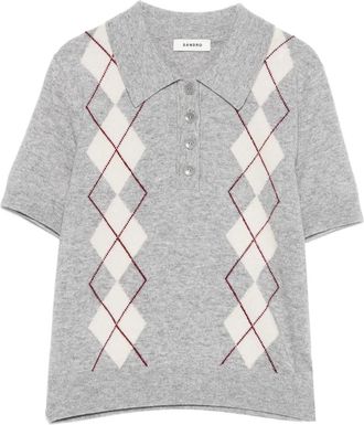 Sandro Polo a rombi - Grigio