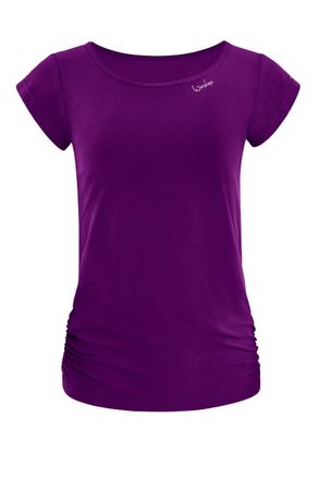 Winshape Sporttop WINSHAPE AET130LS, Damen, Gr. XXL, lila (schwarz plum), 85% Polyester, 15% Elasthan, Rundhals, Tops Sporttop, Functional Soft and Light