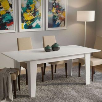 Dmora Mesa Extensible Salmour, Extensible, Mecanismo De Extensi&oacute;n Central, Longitud M&aacute;xima 200 Cm, 200x88x78h Cm Gris Cemento