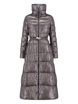 Herno Cappotto lungo con cintura - Grigio