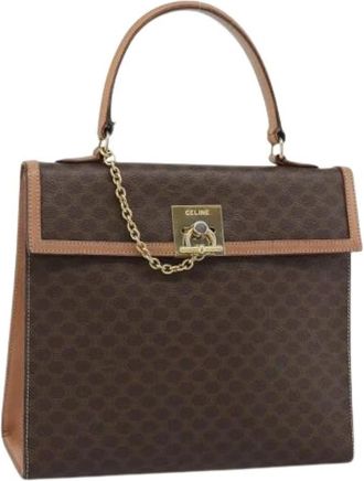 Celine Pre-owned Vintage Hand Bag - Dames - Vintage Handtas - Bruin - ONE Size - Leer - Vintage