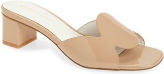 Koko + Palenki Orbit Slide Sandal in Beige Patent at Nordstrom, Size 6