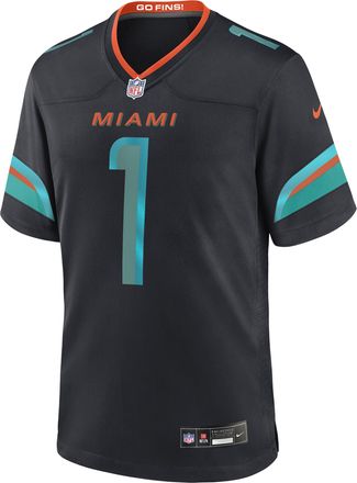 Nike Tua Tagovailoa Miami Dolphins Rivalries Collection Mens Nike Mens NFL Game Jersey in Blue | 67NM0G649PF-HZ4