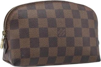 Louis Vuitton Pre-owned Damier Ebene Pouch - Dames - Vintage Accessoires - Bruin - ONE Size - Vintage