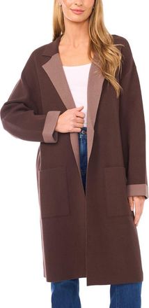 Halogen Open Front Coat in Deep Coffee at Nordstrom Rack, Size Xx-Small