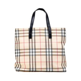 Burberry Borsa Tote Pre-owned Classic Plaid - - Pre-owned - Donna - Beige - ONE SIZE