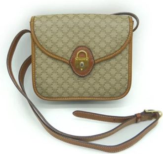 Celine Pre-owned Fabric celine-bags - Dames - Vintage Schoudertas - Groen - ONE Size - Vintage