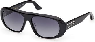 GCDS GD0067 01B Mens Sunglasses Black Size 56