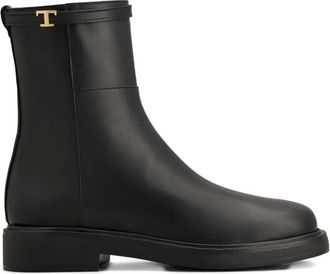 Tod's Leren enkellaarzen - Zwart