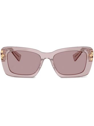 Miu Miu Eyewear Zonnebril met oversized montuur - Roze