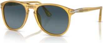 Persol Retro Zonnebril Zwarte Frame - unisex - Zonnebrillen - Geel - 55 MM - Accessoires