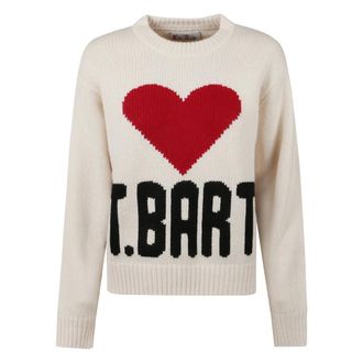 MC2 Saint Barth Truien & Vesten, Dames, Beige, M, Wol, Kyla Jr Wool Sweater