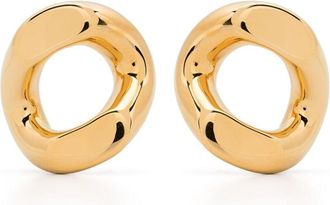 Jil Sander sculpted drop earring - women - Eco Brass - One Size - Gold