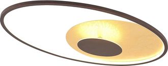 Lindby L&aacute;mpara De Techo Led feival En Marr&oacute;n Metal - Lindby