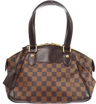 Louis Vuitton Verona Damier Brown Canvas Handbag (Pre-Owned)