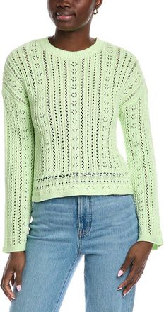 Autumn Cashmere Marled Mesh Sweater