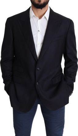 Dolce & Gabbana Black Wool Single Breasted NAPOLI Mens Blazer