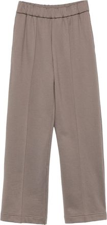 Moncler Elasticated-waistband Pressed-crease Trousers