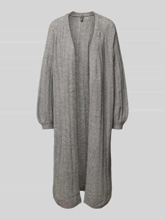 Pieces Loose Fit Cardigan mit Woll-Anteil Modell MAGGY in Graphit, Gr&ouml;&szlig;e M