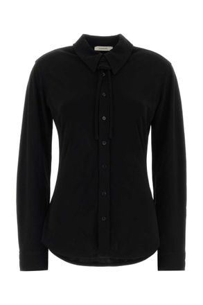 Christophe Lemaire Black Slim Solid Shirt