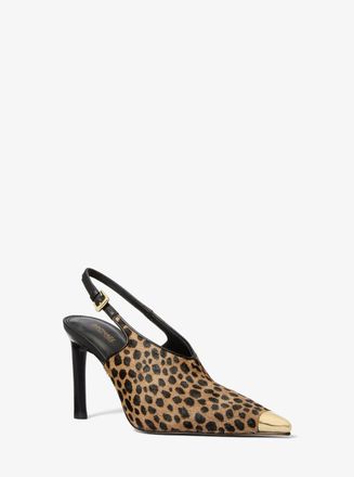 Michael Kors Kasia Cheetah Print Calf Hair Slingback Pump