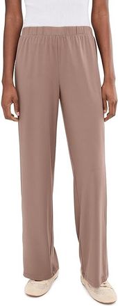 Barefoot Dreams Butterchic Pants with Piping Womens Clothing Sable : SM, Polyester/Spandex