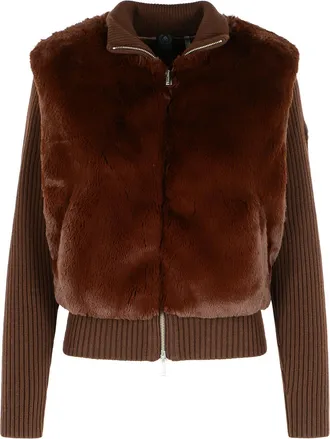 Moose Knuckles Elchknöchel Caffè Faux Pelzjacke