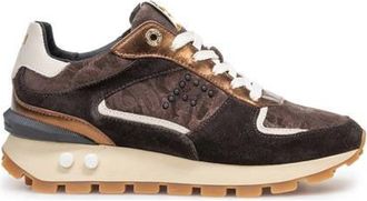 Floris Van Bommel Blokki 05.07 leren sneakers donkerbruin