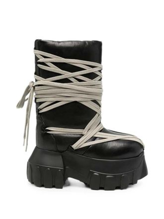 Rick Owens Megalace Lunar Mega Tractor Stivali stringati