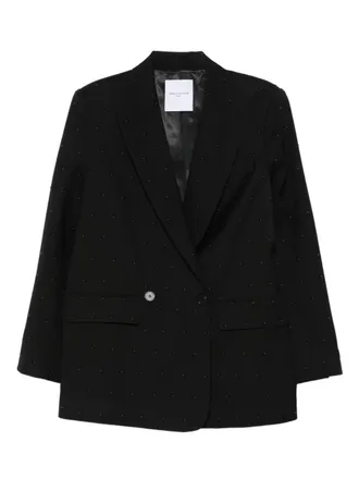 Isabelle Blanche embellished blazer - women - Fabric - M - Black