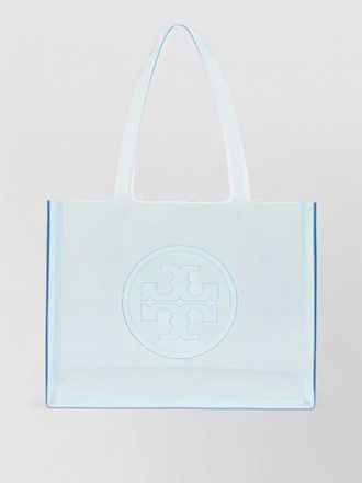 Tory Burch pvc shopping tote bag dual handles