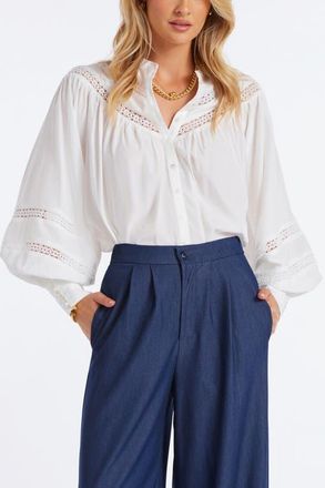 Bishop + Young Wesley Blouse in White at Nordstrom, Size X-Small