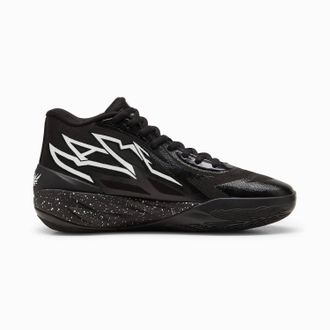 Puma Mens Lamelo Basketball Mb.02 Oreo Gs Mesh Sneakers In Black