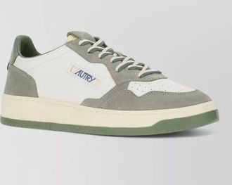Autry leather suede medalist sneakers contrast sole