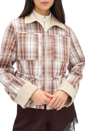Aligne Mavis Reversible Jacket in Check /Beige at Nordstrom, Size 16