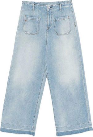 Nine In The Morning Naia Jeans In Sky Blue Denim With Wide Leg