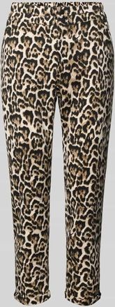 Freequent Schmale Hose mit elastischem Bund Modell NANNI in Hellbraun, Gr&ouml;&szlig;e XL