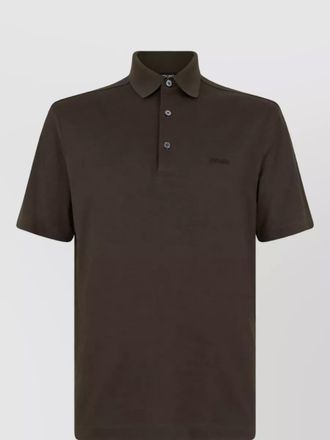 Ermenegildo Zegna cotton short-sleeve polo shirt