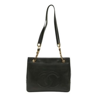 Chanel Pre-owned Vintage Shoulder Tote - Dames - Pre-owned - Zwart - Maat: ONE Size Leer