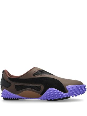 Puma Mostro mesh-panelled sneakers - unisex - Calf Leather/Calf Suede/Fabric/Fabric/Rubber - 7.5 - Brown
