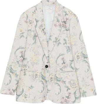 Forte_Forte My Jacket - Dames - Blazers - Veelkleurig - L - Leer - Jassen