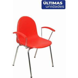 Piqueras y Crespo Piqueras Y Crespo - Pack 4 Sillas Ves Pl&aacute;stico Naranja