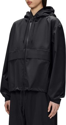 Rains Suva Hardshell Rain Jacket in Black at Nordstrom, Size X-Small