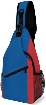 Generic Mongolia National Flag Mens Crossbody Chest Sling Bag for Travel Hiking Lightweight Shoulder Bags with Small Side